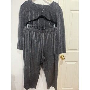 Positive Attitude Womens 2-Piece Camisole Pants Set Size 22